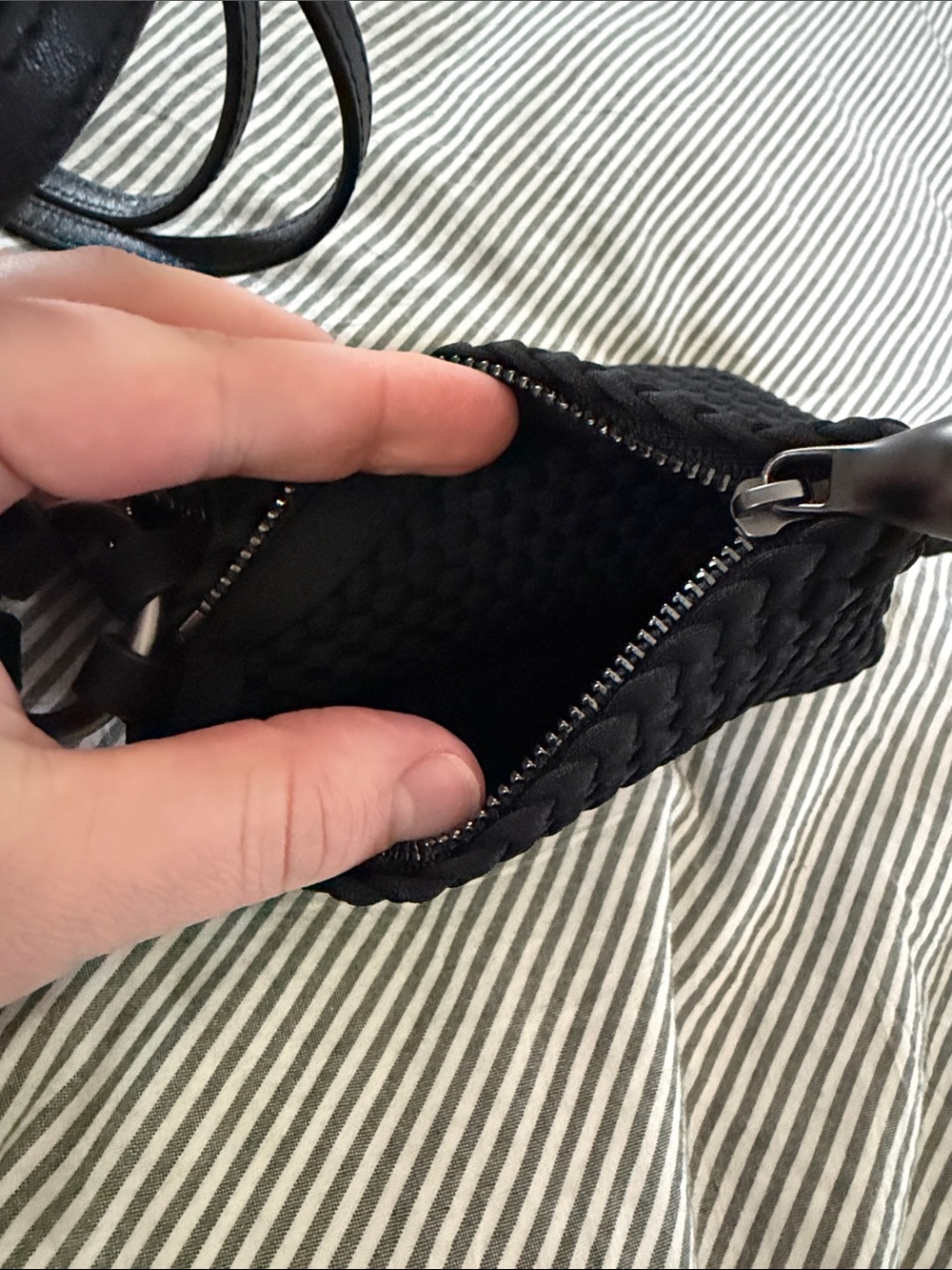 NWOT Naghedi • Black Neoprene Phone Case in Onyx - Picture 5 of 8